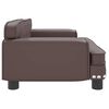 vidaXL Hundebett Braun 70x45x30 cm Kunstleder