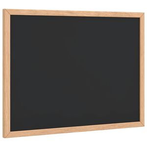 vidaXL Kreidetafel mit massivem Kiefernholzrahmen Schwarz 40x30 cm