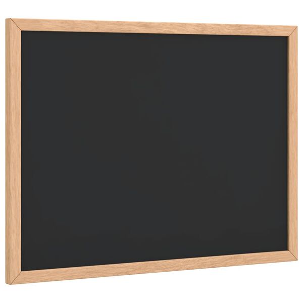 vidaXL Kreidetafel mit massivem Kiefernholzrahmen Schwarz 40x30 cm