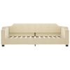 vidaXL Tagesbett mit Matratze Creme 80x200 cm Stoff