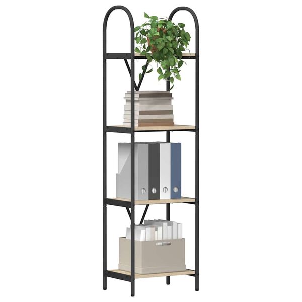 vidaXL B&uuml;cherregal Sonoma-Eiche 40 x 30 x 146 cm Holzwerkstoff