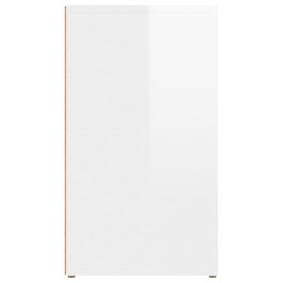 vidaXL Sideboard Hochglanz-Weiß 80x30x54 cm Holzwerkstoff