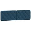 vidaXL Kopfteil-Kissen Blau 160 cm Samt