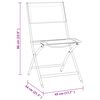 vidaXL 3-tlg. Bistro-Set Klappbar Stahl Grau