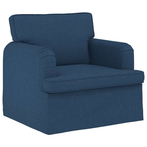 vidaXL Sofa 2 pcs Blau 144 x 80 x 85 cm Stoff