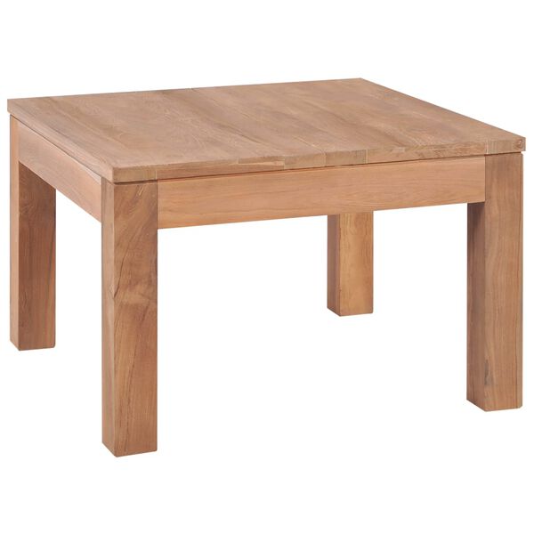 vidaXL Couchtisch Massivholz Teak Natur 60x60x40 cm