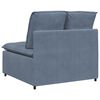 vidaXL Modulares Sofa Mittelmodul mit Kissen Blau 100 cm