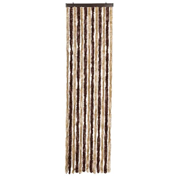 vidaXL Insektenschutz-Vorhang Beige und Hellbraun 56x185 cm Chenille