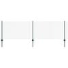 vidaXL Maschendrahtzaun mit Pfosten 25 x 0,8 m PVC-beschichteter Stahl
