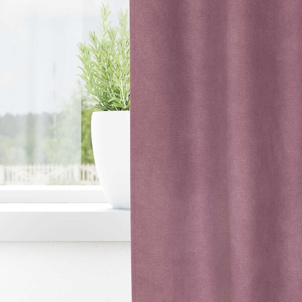 vidaXL Verdunkelungsvorh&auml;nge 2 pcs Dunkelrosa 140 x 245 cm Samt