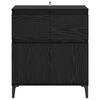vidaXL Sideboard mit Schubladen Schwarz Eichen-Optik 60 x 35 x 70 cm