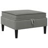 vidaXL Sofa-Hocker mit Stauraum Dunkelgrau Samt