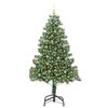 vidaXL Weihnachtsbaum mit 300 LEDs mit St&auml;nder Gr&uuml;n 210 cm PVC