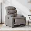 vidaXL Relaxsessel Elektrisch Taupe Stoff