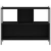 vidaXL B&uuml;cherregal Schwarz 102x28x77,5 cm Holzwerkstoff