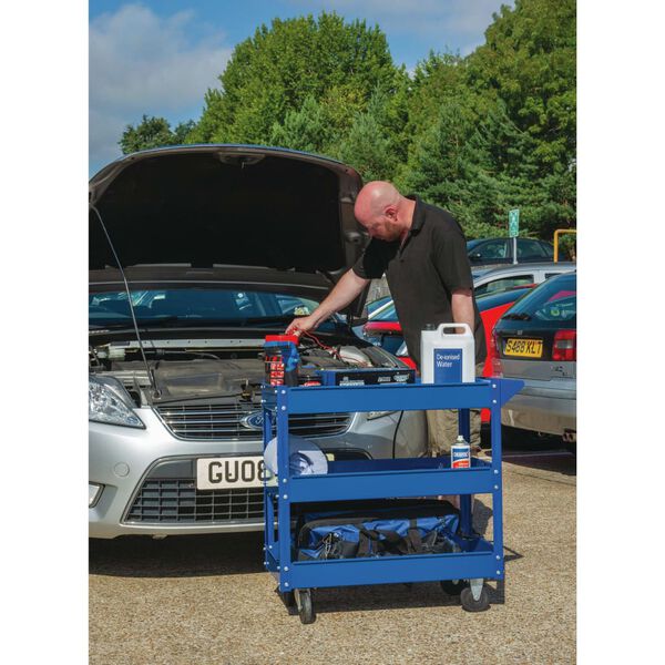 Draper Tools Werkzeugwagen 3 Etagen Blau