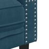 vidaXL Chesterfield-Sessel Blau Samt