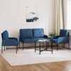 vidaXL Sofagarnituren mit Kissen 3 pcs Blau 115 x 56 x 80 cm Sperrholz