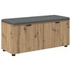 vidaXL Schuhbank mit Kissen Artisan-Eiche 100 x 38 x 46 cm