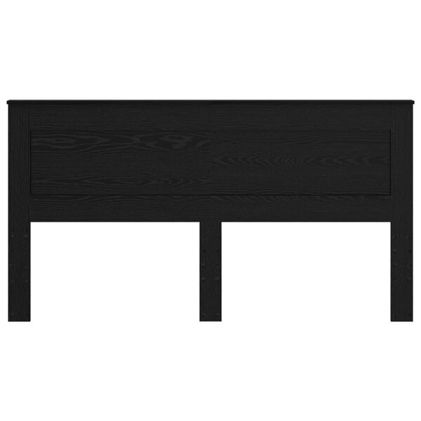 vidaXL Kopfteil mit Kopfteil Schwarz Eichen-Optik 200 cm Holzwerkstoff