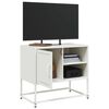 vidaXL TV-Schrank Wei&szlig; 68x39x60,5 cm Stahl
