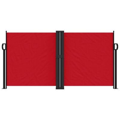 vidaXL Seitenmarkise Ausziehbar Rot 120x1000 cm