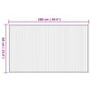 vidaXL Teppich Rechteckig Natur 60x100 cm Bambus