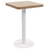 vidaXL Bistrotisch Hellbraun 50x50 cm MDF