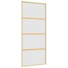 vidaXL Schiebet&uuml;r Golden 90x205 cm Matt ESG-Glas und Aluminium
