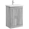 vidaXL Badezimmerm&ouml;bel-Set Grau Sonoma 61 x 40 x 84,5 cm Holzwerkstoff