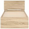 vidaXL Bettgestell ohne Matratze mit Kopfteil Sonoma-Eiche 75x190 cm