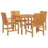 vidaXL Garten Essgruppe 5 Stk. Braun Massivholz Akazie
