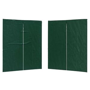 vidaXL Partyzelt-Seitenteil 2 Stk. 200 x 195 cm Gr&uuml;n PE und Stahl