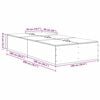 vidaXL Bettgestell mit Speicher Altholz 100 x 200 cm Holzwerkstoff