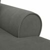 vidaXL Chaise Lounge mit Rock Dunkelgrau 91 x 157 x 91 cm Rippenstoff