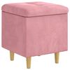vidaXL Ottoman mit Stauraum Rosa 40 x 40 x 45 cm Samt
