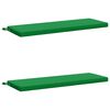 vidaXL Bankkissen SOEST 2 stk. 100 % Polyester Gr&uuml;n 110 x 40 x 5 cm