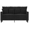 vidaXL 2-Sitzer-Sofa Schwarz 120 cm Samt