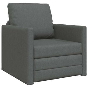 vidaXL Schlafsofa 60cm Dunkelgrau Stoff