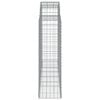 vidaXL Gabionen mit Hochbogen 20Stk. 200x50x140/160cm Verzinktes Eisen