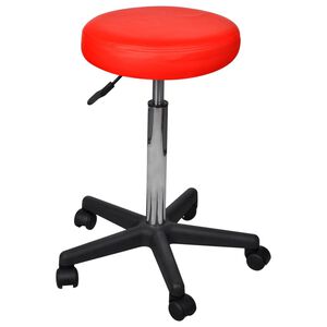 vidaXL B&uuml;rohocker Rot