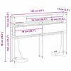 vidaXL Stauraum-Kopfteil mit Regal R&auml;uchereiche 160 cm Holzwerkstoff