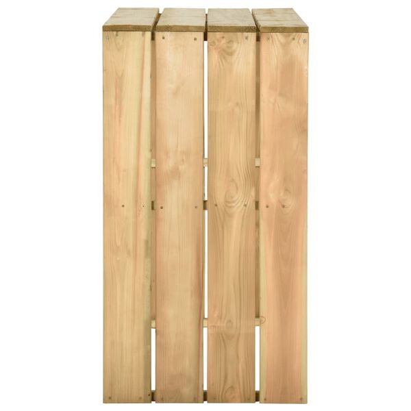 vidaXL Bartisch 100x60x110 cm Impr&auml;gniertes Kiefernholz