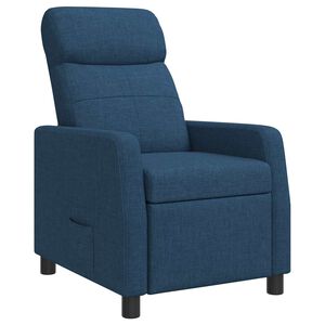vidaXL Liegesessel Blau Stoff