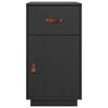 vidaXL Schreibtisch-Schrank Schwarz 40x50x75 cm Massivholz Kiefer
