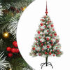 vidaXL K&uuml;nstlicher Weihnachtsbaum Gr&uuml;n und Wei&szlig; 150 cm