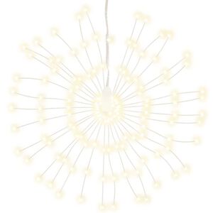 vidaXL Weihnachtsbeleuchtung Feuerwerk 140 LEDs Warmwei&szlig; 17 cm