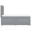 vidaXL Boxspringbett mit Matratze Hellgrau 90x190 cm Stoff