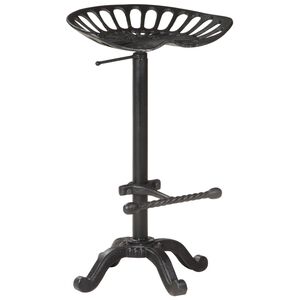 vidaXL Barhocker Schwarz Gusseisen