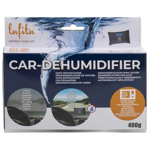 Lafita Auto-Entfeuchter 2 Stk. Wiederverwendbar 400 g